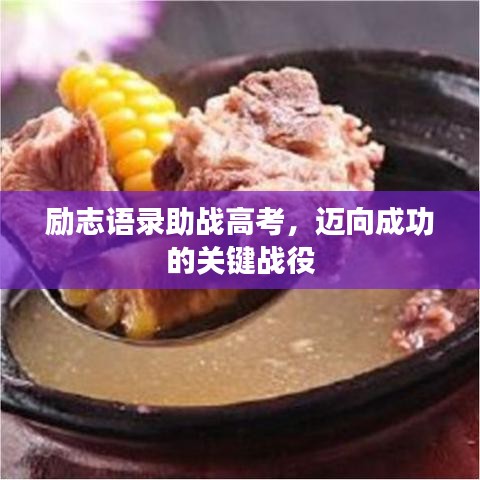 励志语录助战高考,迈向成功的关键战役